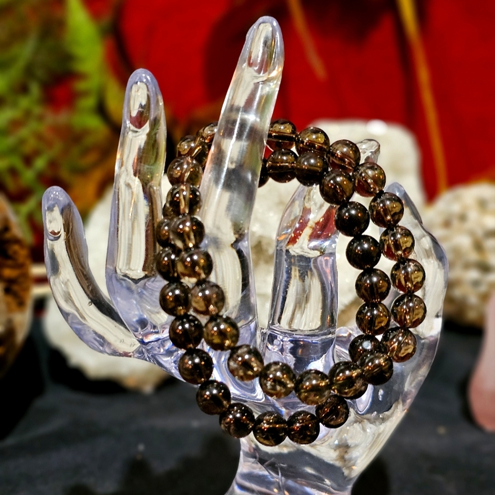 Natural Smoky Qz Bracelets 8mm